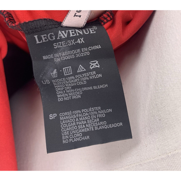 Leg Avenue 3-Piece Lovely Ladybug Adult Halloween Costume Plus Size 3X-4X - Picture 12 of 15